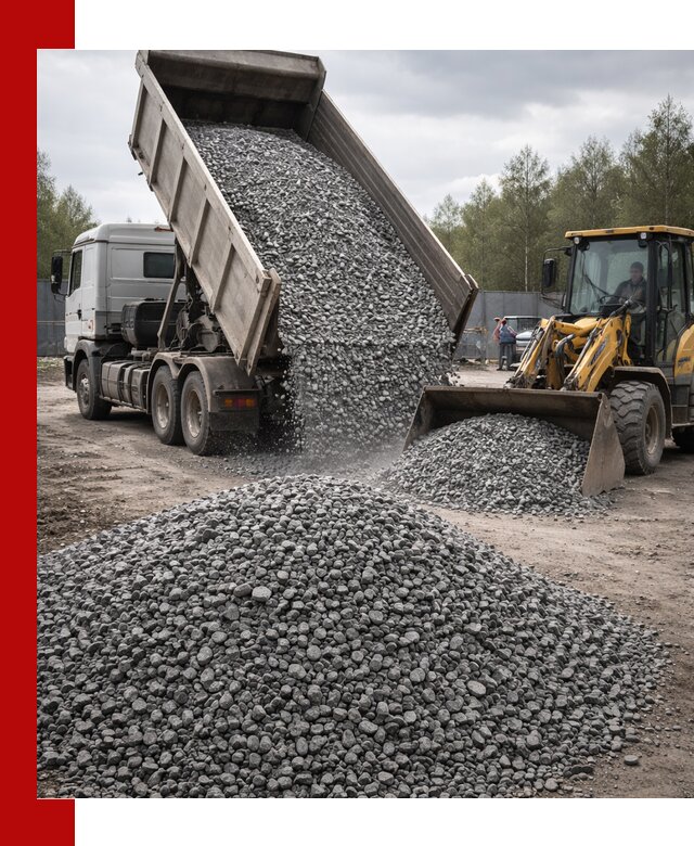 Доставка и продажа щебня гранитного в Пушкине