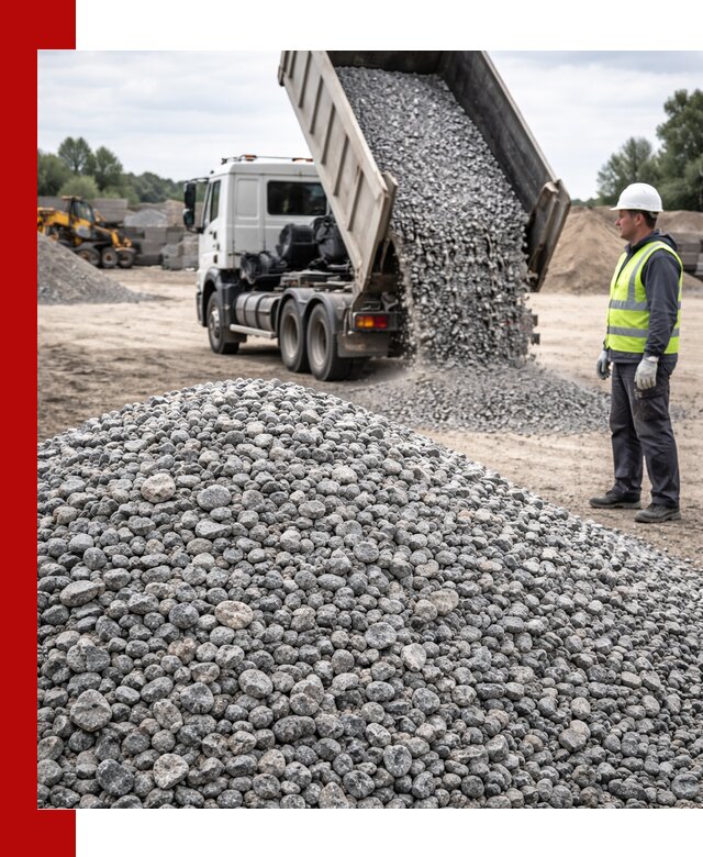 Доставка и продажа гранитного щебня фракции 5-20 в Пушкине