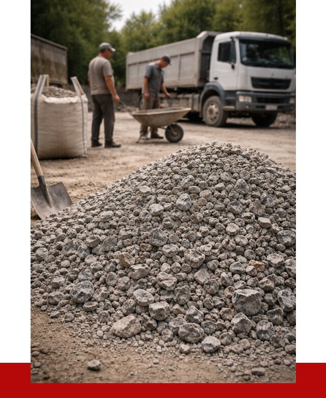 Гранитный щебень фракция 20-40 в Пушкине от 3461 руб. ПРОНЕРУДПшн