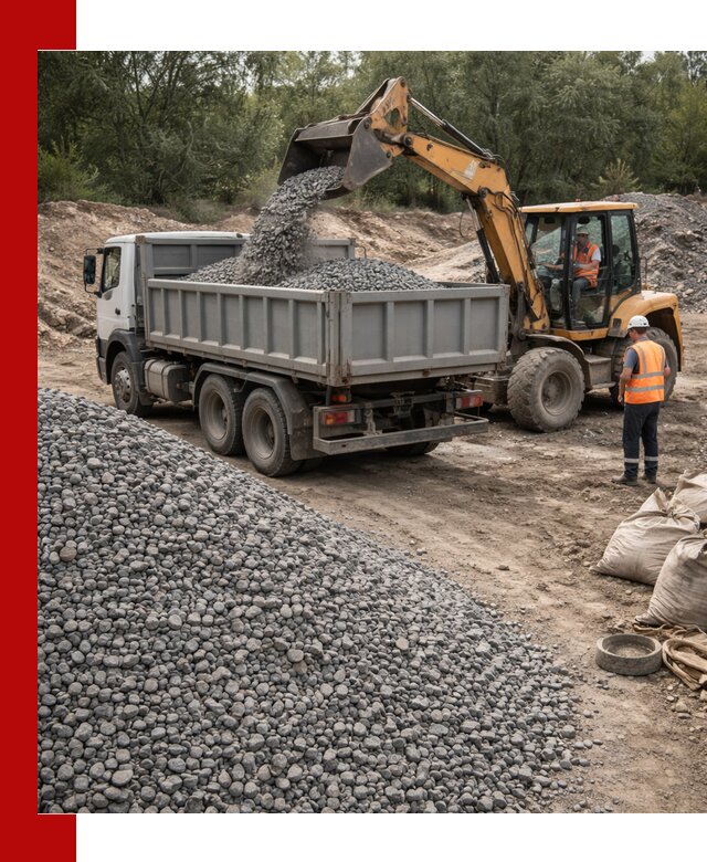 Доставка гравийного щебня в Пушкине оптом и в розницу