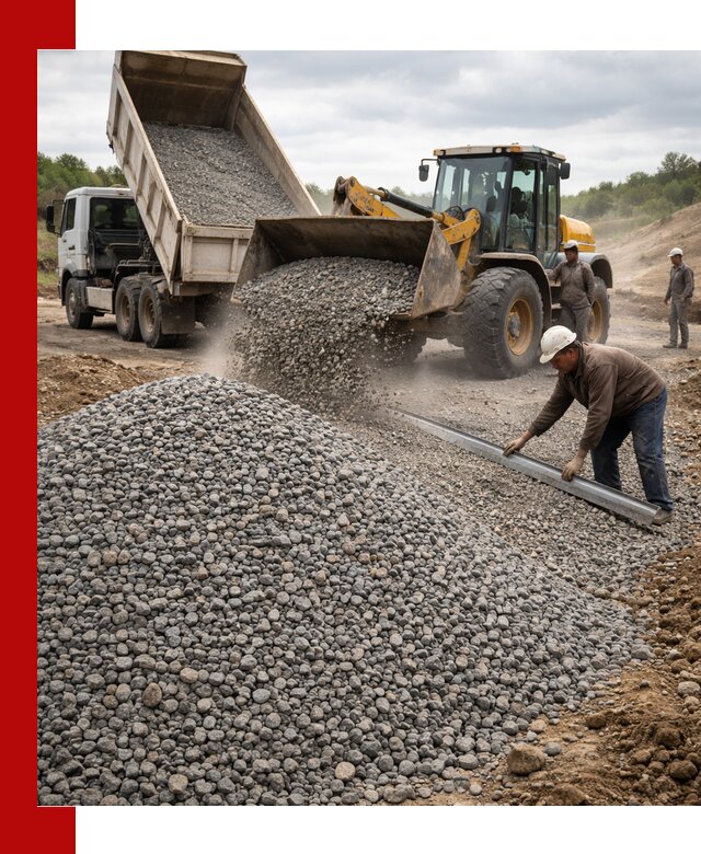 Гравийный щебень фракция 5-20 с доставкой в Пушкине