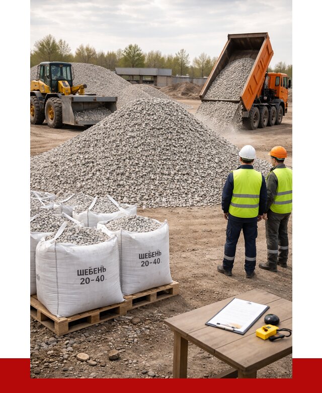 Известняковый щебень 20-40 в Пушкине от 2272 р. ПРОНЕРУДПшн