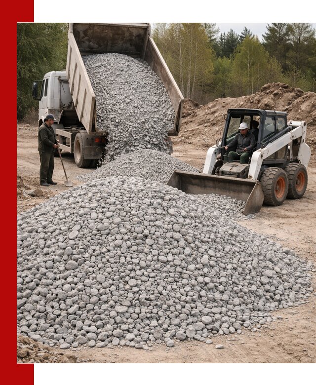Доставка доломитового щебня в Пушкине напрямую от карьера