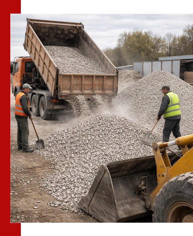 Доломитовый щебень фракции 5-20 с доставкой в Пушкине