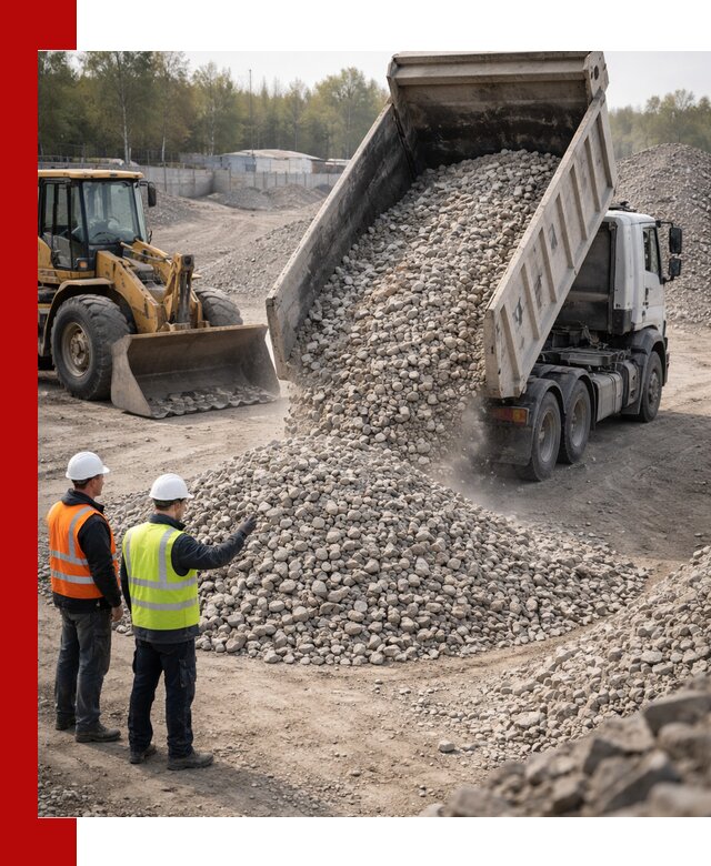 Вторичный щебень фракция 40–70 доставка в Пушкине