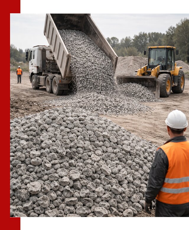 Доставка бетонного щебня фракции 20-40 в Пушкине