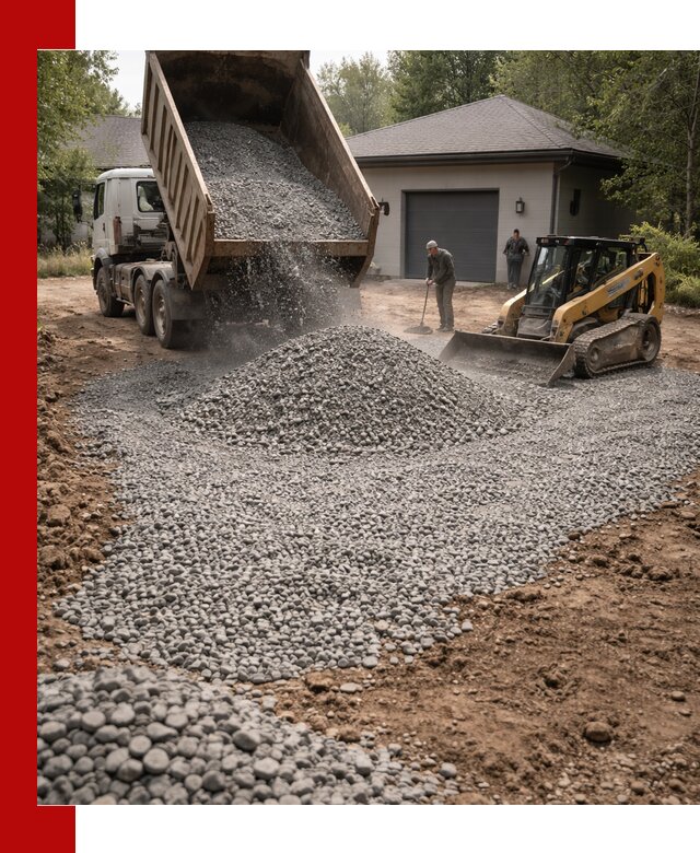 Щебень для парковки в Пушкине: доставка и укладка качественного материала