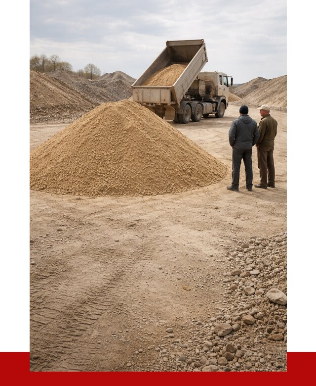 Карьерный песок крупнозернистый в Пушкине от 9194 р | ПРОНЕРУДПшн