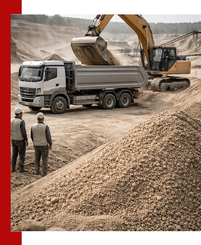 Карьерный крупнозернистый песок с доставкой в Пушкине