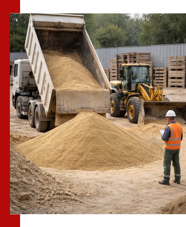 Доставка карьерного мелкозернистого песка в Пушкине