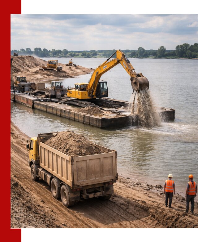 Намывной песок с доставкой в Пушкине оптом и в розницу