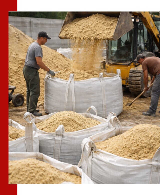 Поставка качественного песка для кладки в Пушкине