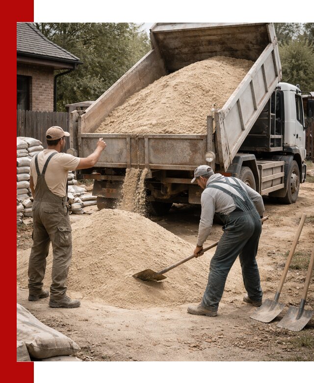 Песок для штукатурки с доставкой в Пушкине качественный и чистый