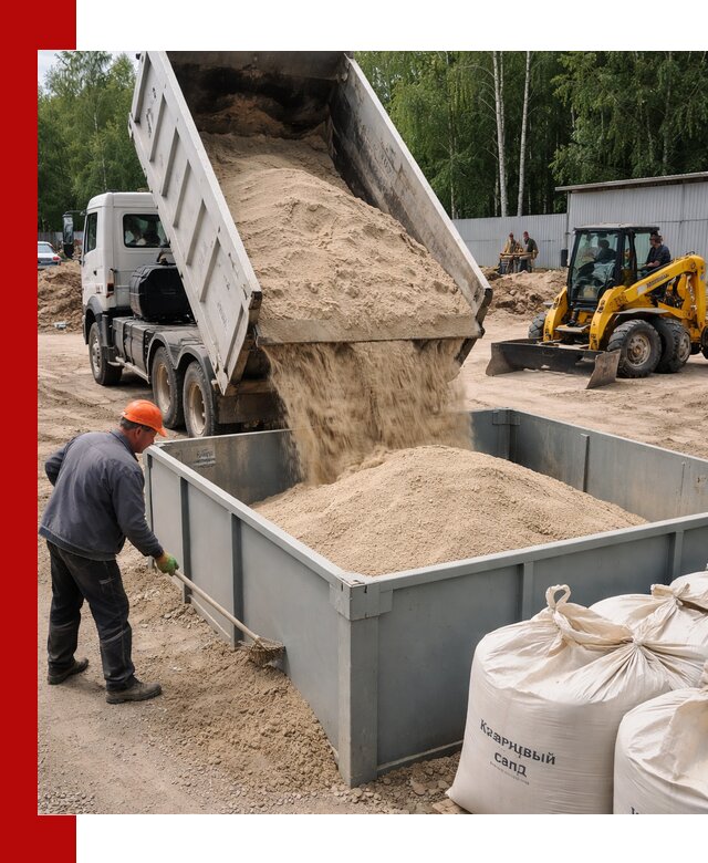 Кварцевый песок для фильтра в Пушкине — доставка и качество