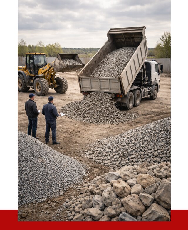 Гравий и камень с доставкой в Пушкине от 4543 р. - ПРОНЕРУДПшн