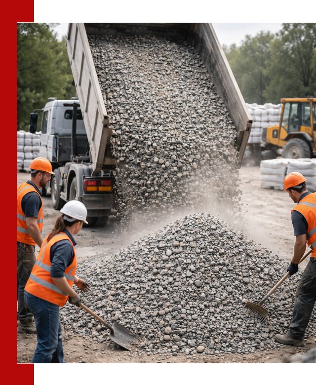 Доставка гравия и камня в Пушкине оптом и в розницу