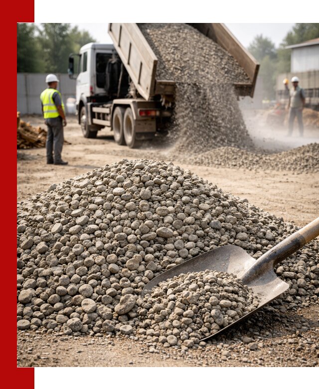 Доставка гравия фракции 20-40 в Пушкине с самосвалами