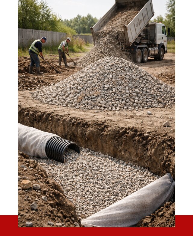 Гравий для дренажа в Пушкине от 2380 р., доставка ПРОНЕРУДПшн