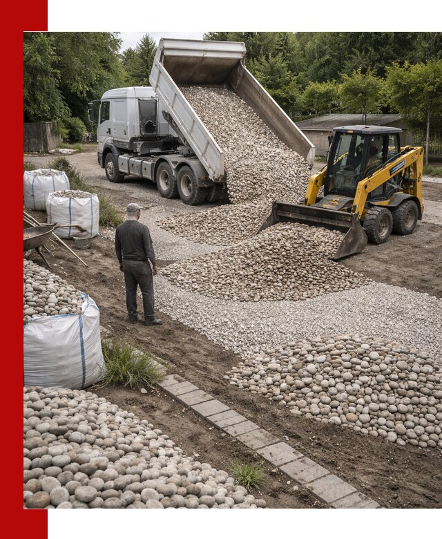 Доставка морской гальки оптом и в розницу в Пушкине