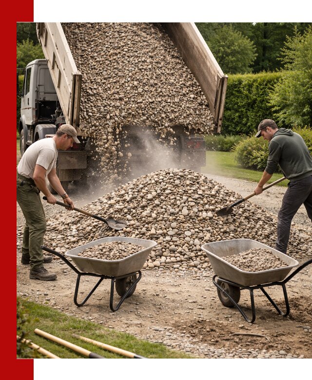 Доставка и продажа декоративной гальки в Пушкине