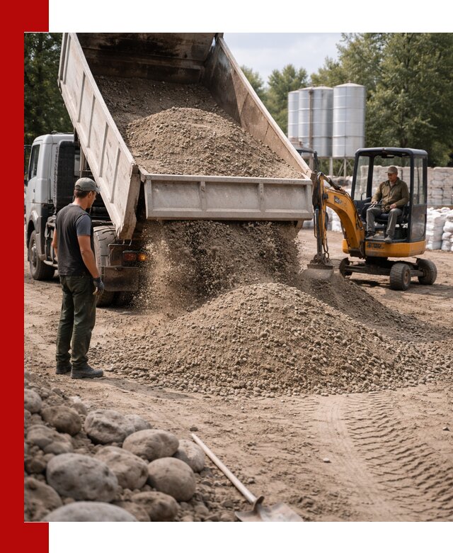 Доставка ПГС С3 в Пушкине самосвалами и миксерами