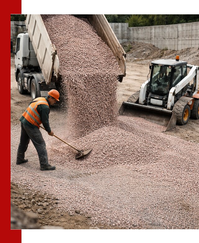 Крошка розовый гранит с доставкой в Пушкине от производителя