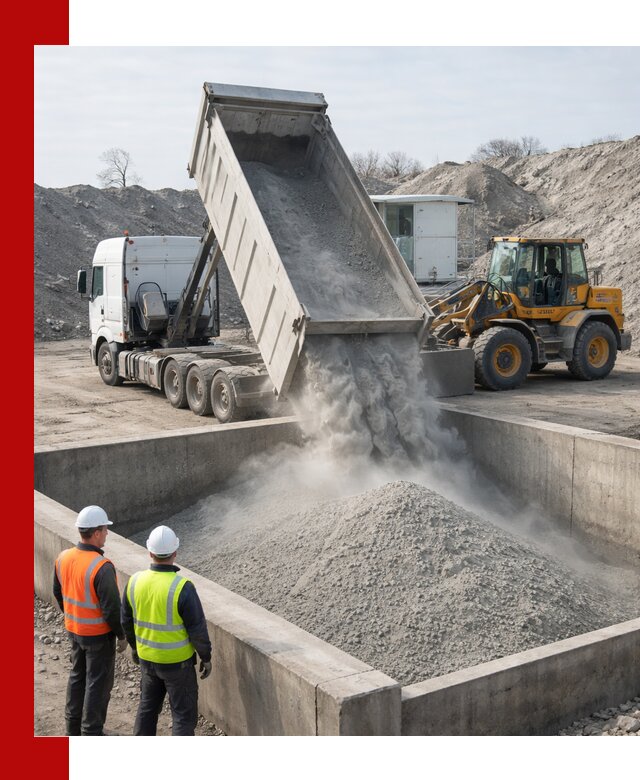 Доставка цемента навалом в Пушкине крупными партиями