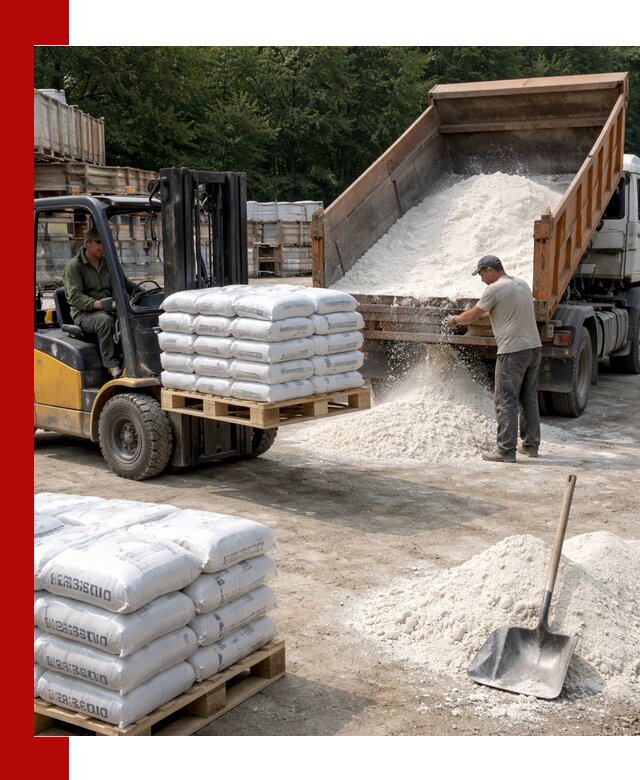 Доставка строительной извести оптом и в розницу в Пушкине
