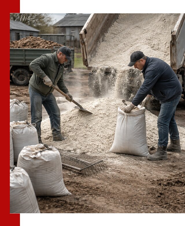 Доставка извести пушонки в Пушкине оптом и мелким оптом