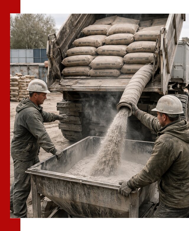 Доставка цемента М400 в Пушкине оптом и в розницу