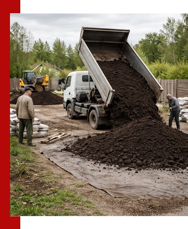 Доставка качественного почвогрунта в Пушкине оптом и в розницу