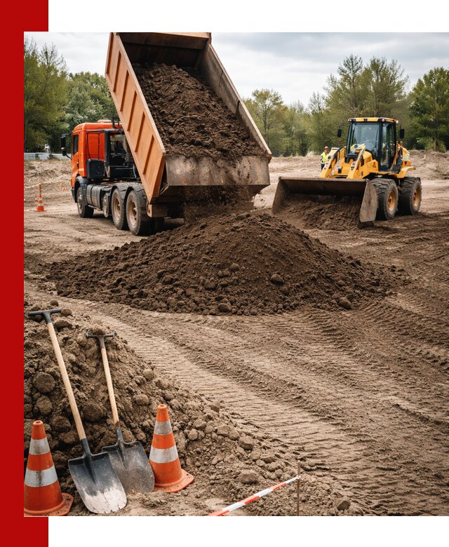 Поставка и доставка планировочного грунта в Пушкине