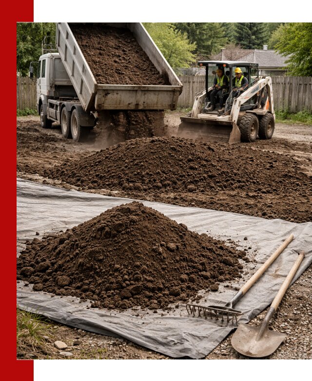 Грунт для отсыпки участка с доставкой в Пушкине