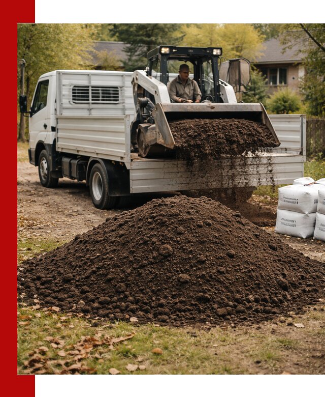 Доставка садовой земли в больших объёмах в Пушкине