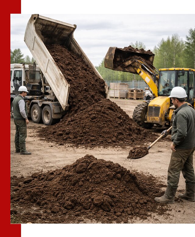 Доставка торфа оптом и в мешках в Пушкине