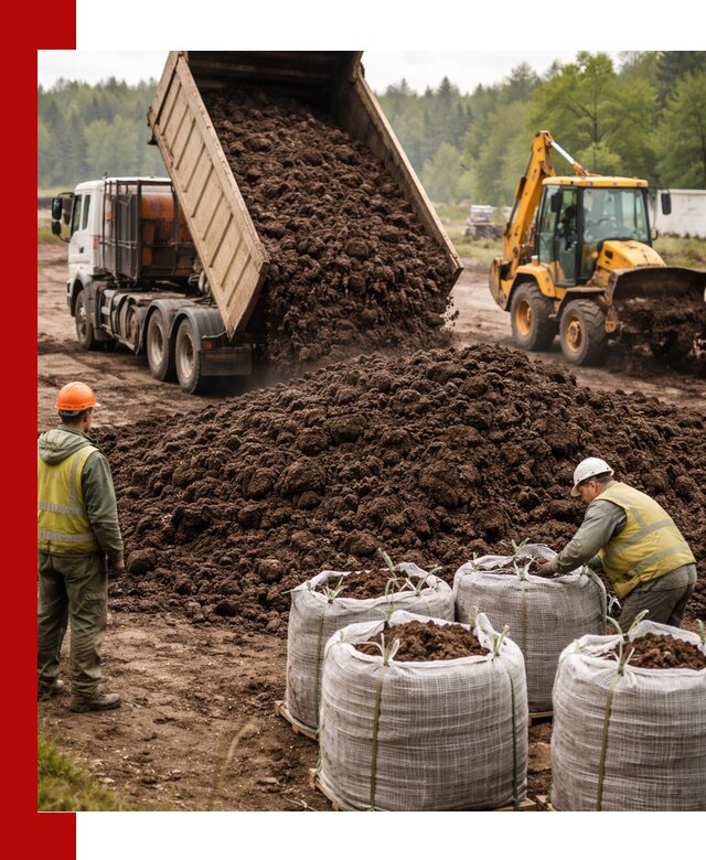 Доставка нейтрального торфа в Пушкине оптом и в розницу