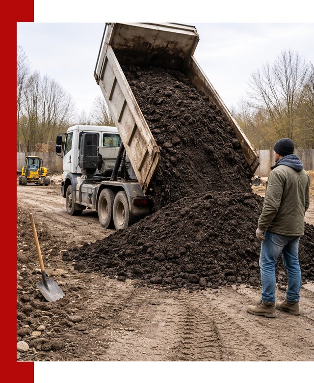 Доставка чернозема навалом в Пушкине быстро и выгодно