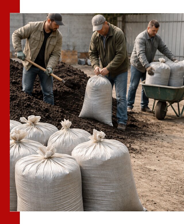 Купить чернозем в мешках с доставкой в Пушкине