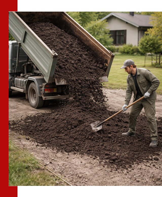 Чернозем для газона с доставкой в Пушкине быстро и качественно