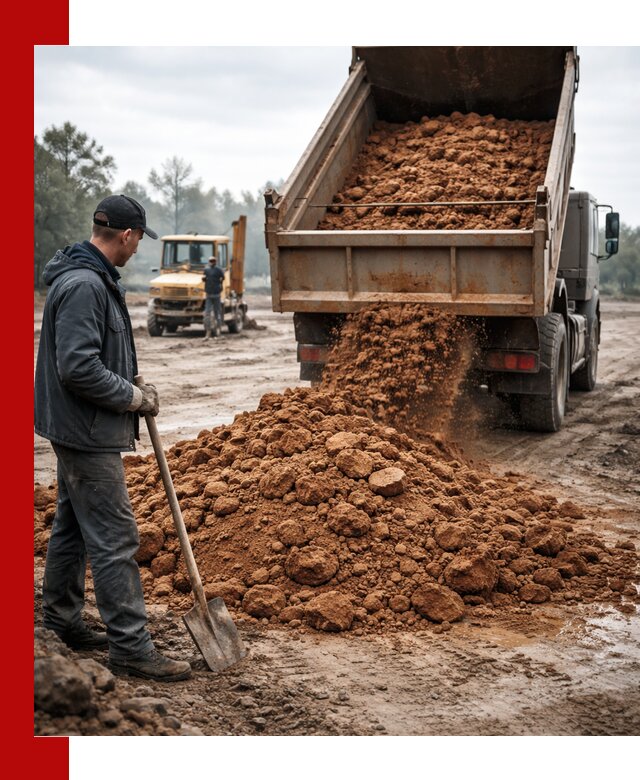 Глина для засыпки в Пушкине с доставкой самосвалами