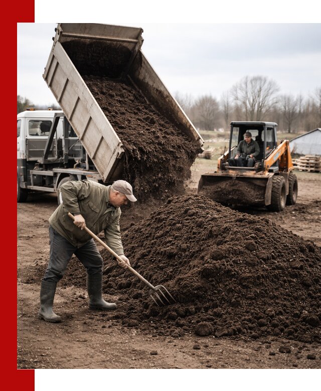 Доставка и продажа перегноя в Пушкине быстро и дешево