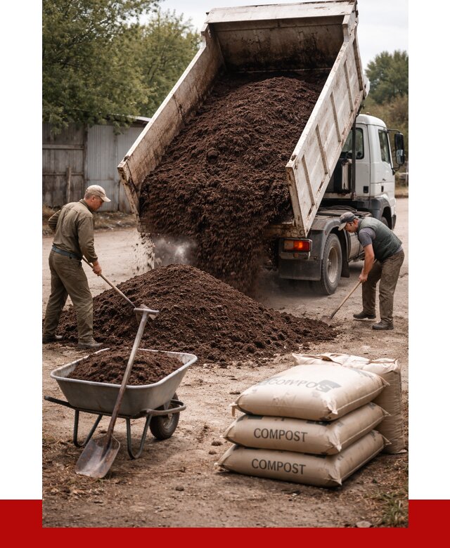 Купить компост в Пушкине от 4543 р. за куб с доставкой | ПРОНЕРУДПшн