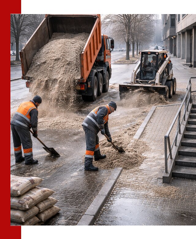 Поставка противогололедных материалов в Пушкине