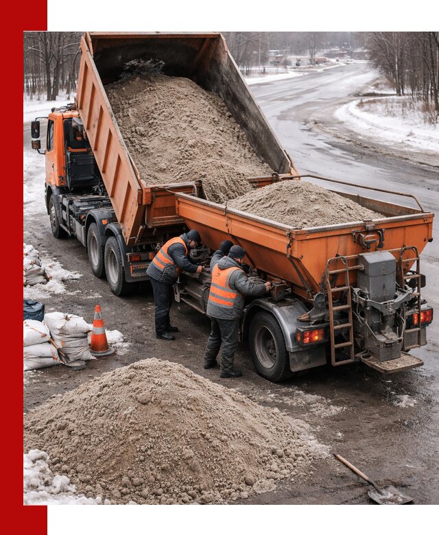 Поставка и вывоз пескосоля в Пушкине оптом и в розницу