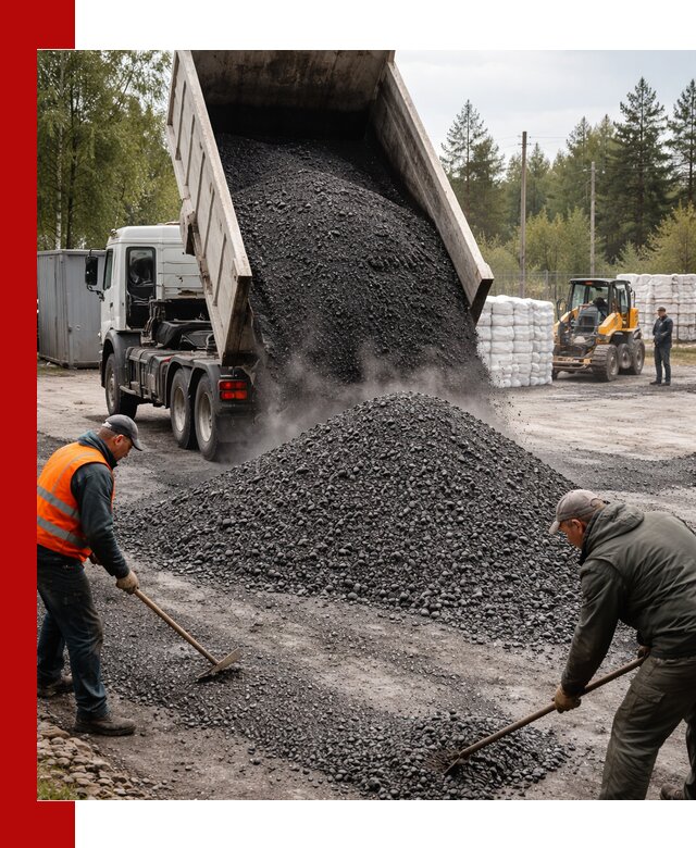 Доставка и продажа асфальтного гранулята в Пушкине