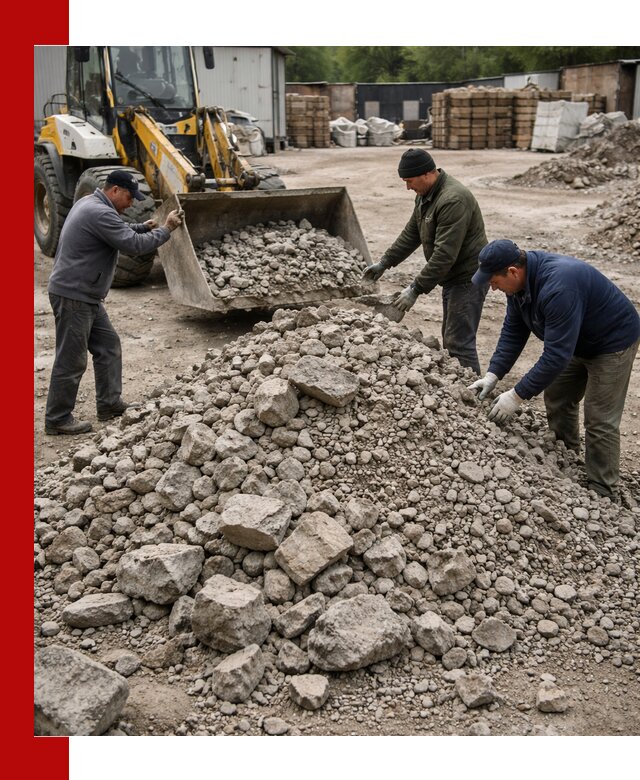 Демонтаж и вывоз бой бетона в Пушкине