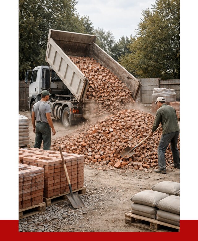 Бой кирпича в Пушкине с доставкой от 4543 руб/куб | ПРОНЕРУДПшн