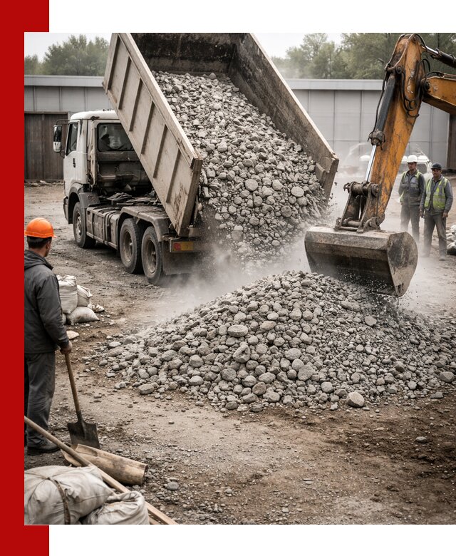 Доставка дробленого бетона в Пушкине оптом и в розницу