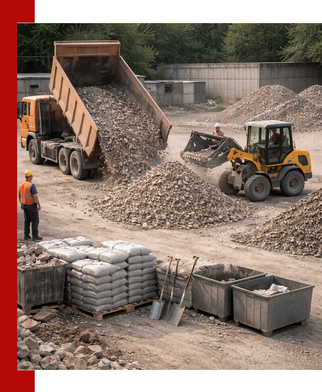 Вторичные материалы для отсыпки в Пушкине — поставка и доставка