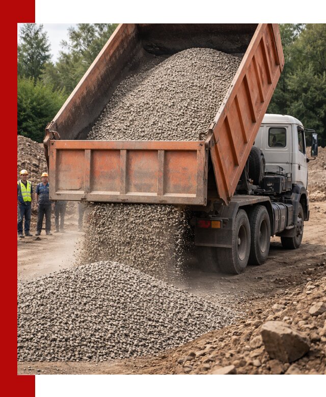 Доставка сыпучих материалов самосвалом в Пушкине быстро и надежно